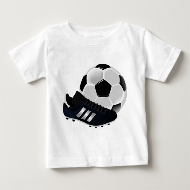Soccer / Football theme soccer ball Baby T-Shirt (Front)