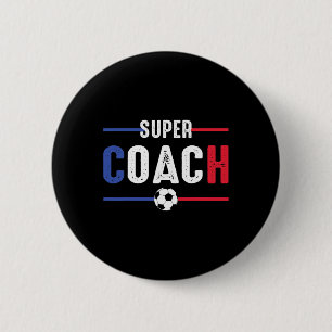 Soccer Footll Coach Lovers Funny 6 Cm Round Badge