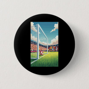 Soccer Footll Game Sport Ll Field Play Free Kick 6 Cm Round Badge