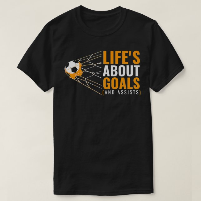 Soccer  for Boys  'Life's About Goals'  Boys Socce T-Shirt (Design Front)