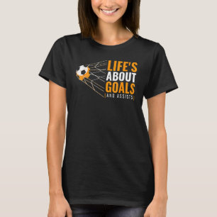 Soccer for Boys 'Life's About Goals' Boys Soccer T-Shirt