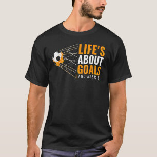 Soccer for Boys 'Life's About Goals' Boys Soccer T-Shirt