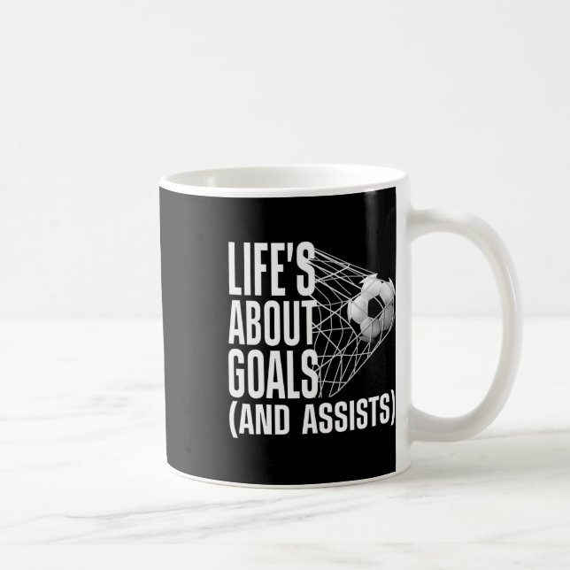 Soccer For Men Women Soccer Lovers Player Football Coffee Mug (Right)