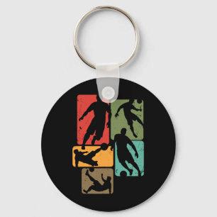 Soccer For Soccer Player Retro Boys Soccer Key Ring