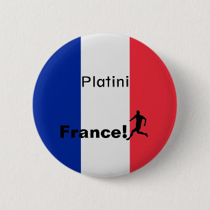Soccer France, customisable 6 Cm Round Badge