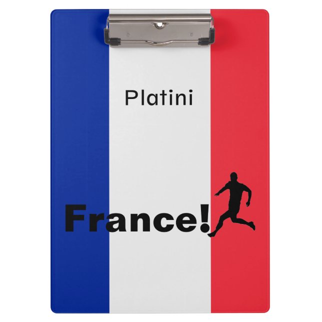 Soccer France, customisable Clipboard (Front)