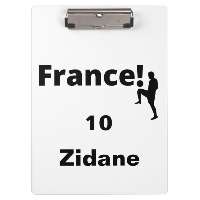 Soccer France, customisable Clipboard (Front)