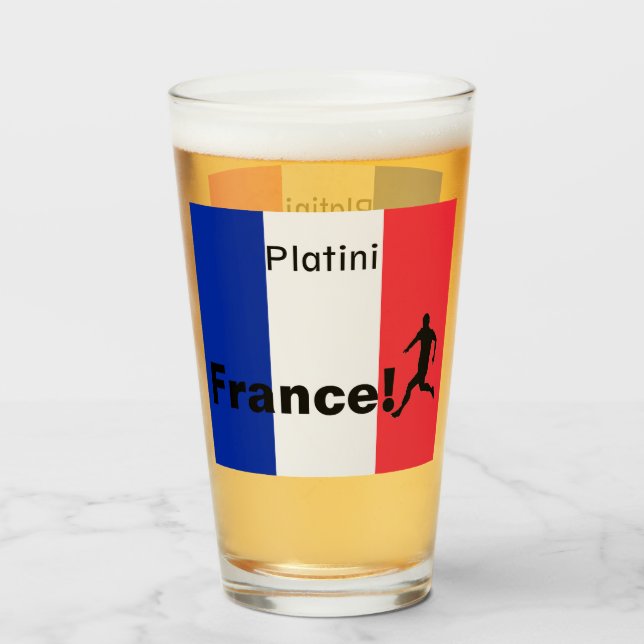 Soccer France, customisable Glass (Front Filled)