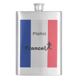 Soccer France, customisable Hip Flask