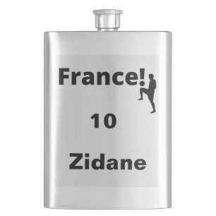 Soccer France, customisable Hip Flask