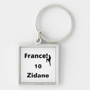 Soccer France, customisable Key Ring