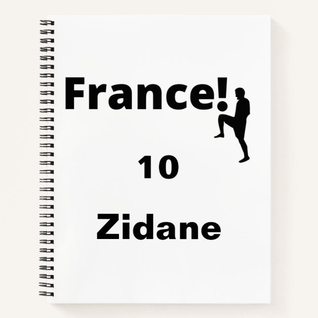 Soccer France, customisable Notebook (Front)