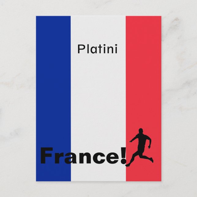 Soccer France, customisable Postcard (Front)