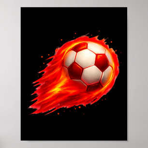 Soccer Fun Colourful Effect Tie Dye Black Yellow S Poster