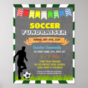 Soccer Fundraiser event template Poster
