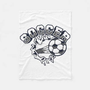 Soccer Futbol Fußbyll Goal Keeper Trainer Soccer Fleece Blanket