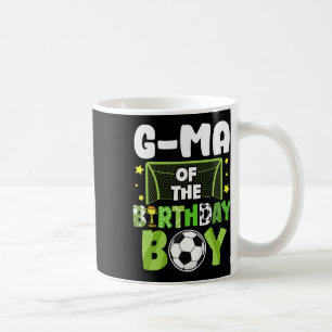 Soccer G-ma Birthday Boy Party Soccer Family Match Coffee Mug