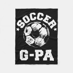 Soccer G-pa Soccer Ll Distressed Funny Soccer G-pa Fleece Blanket