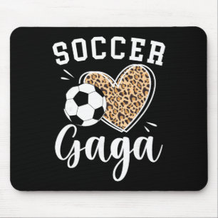 Soccer Gaga Heart Grandma Gaga Of A Soccer Player Mouse Pad