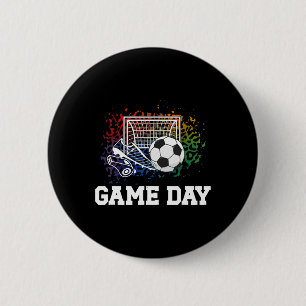 Soccer Game Day Goal Game Day Soccer 6 Cm Round Badge