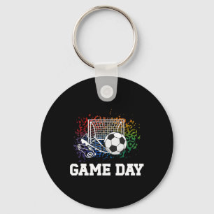 Soccer Game Day Goal Game Day Soccer Key Ring