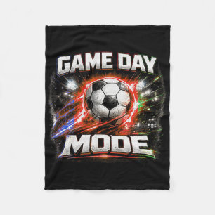Soccer Game Day Mode Fan Stadium Ready Footll Supp Fleece Blanket