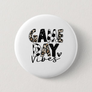 Soccer Game Day Vibes For Women Mum Soccer Mama Fa 6 Cm Round Badge