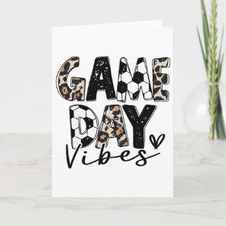 Soccer Game Day Vibes For Women Mum Soccer Mama Fa Card