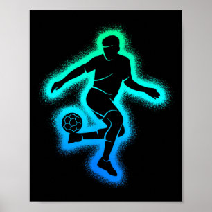 Soccer Game Kids Men Boys Soccer Player  Poster
