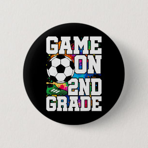 Soccer Game On 2nd Grade Byck To School Cute Sport 6 Cm Round Badge