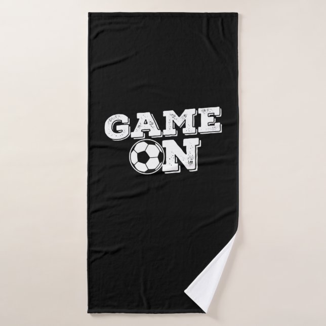 Soccer "Game on" Bath Towel (Bath Towel)