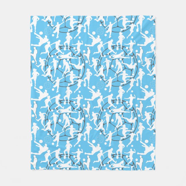 Soccer Game Pattern.b Fleece Blanket (Front)