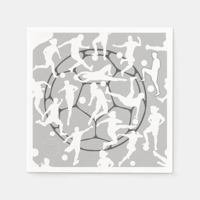 Soccer Game Pattern.b Napkin (Front)