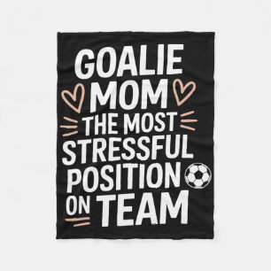 Soccer Game Player, The Most Stressful Position On Fleece Blanket
