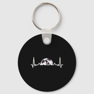 Soccer Game Taining Sport Footll Heartbeat Soccer Key Ring