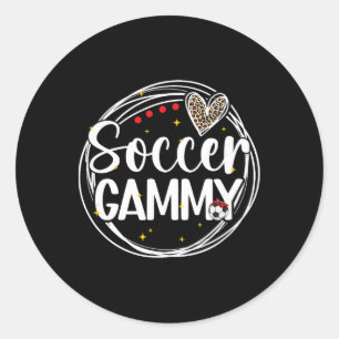 Soccer Gammy Grandma Gammy Of A Soccer Player Gamm Classic Round Sticker