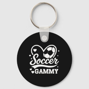 Soccer Gammy Heart Love Soccer Player  Key Ring