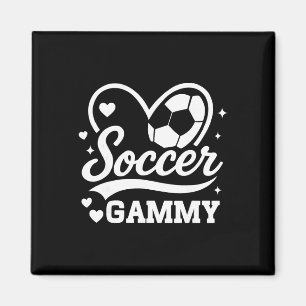 Soccer Gammy Heart Love Soccer Player Magnet