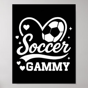Soccer Gammy Heart Love Soccer Player Poster