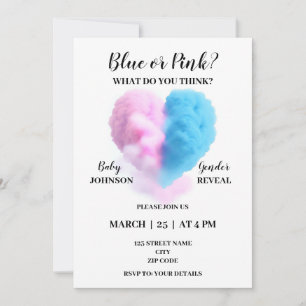 Soccer gender reveal invitation