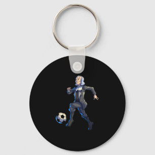 Soccer george washington 4th of july shirt men key ring