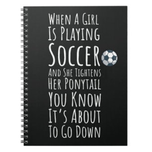 Soccer Gifts For Teen Girls Player Team Notebook