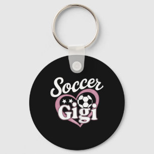 Soccer Gigi Cute Grandma Heart Footbyll Player Son Key Ring