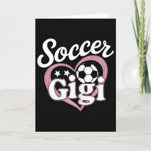 Soccer Gigi Cute Grandma Heart Footll Player Son S Card
