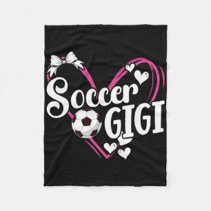 Soccer Gigi Heart Gigi Of A Soccer Player Gigi Fleece Blanket