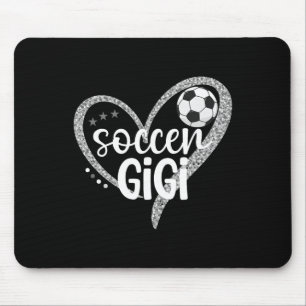 Soccer Gigi Heart Grandma Gigi Of A Soccer Player  Mouse Pad