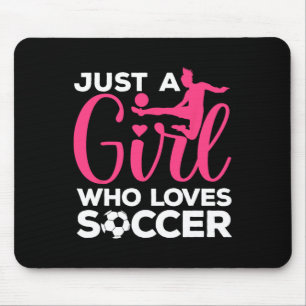 Soccer Girl Art For Girls Kids Toddler Women Socce Mouse Pad