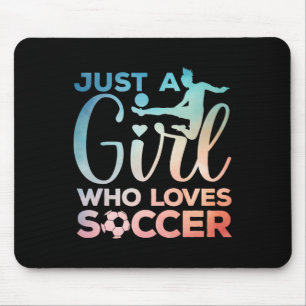 Soccer Girl Art For Girls Kids Toddler Women Socce Mouse Pad