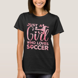 Soccer Girl Art For Girls Kids Toddler Women Socce T-Shirt