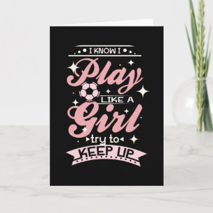 Soccer Girl Card